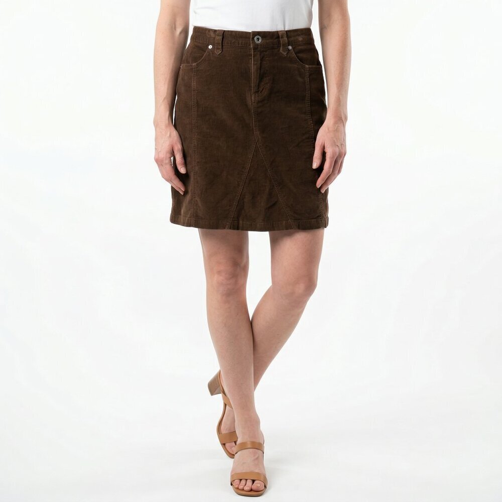 THE NORTH FACE BROWN CORDUROY SKIRT SIZE 8 WOMENS